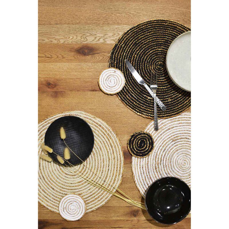 Coasters Round Set Of 4 - Simply White image number 1